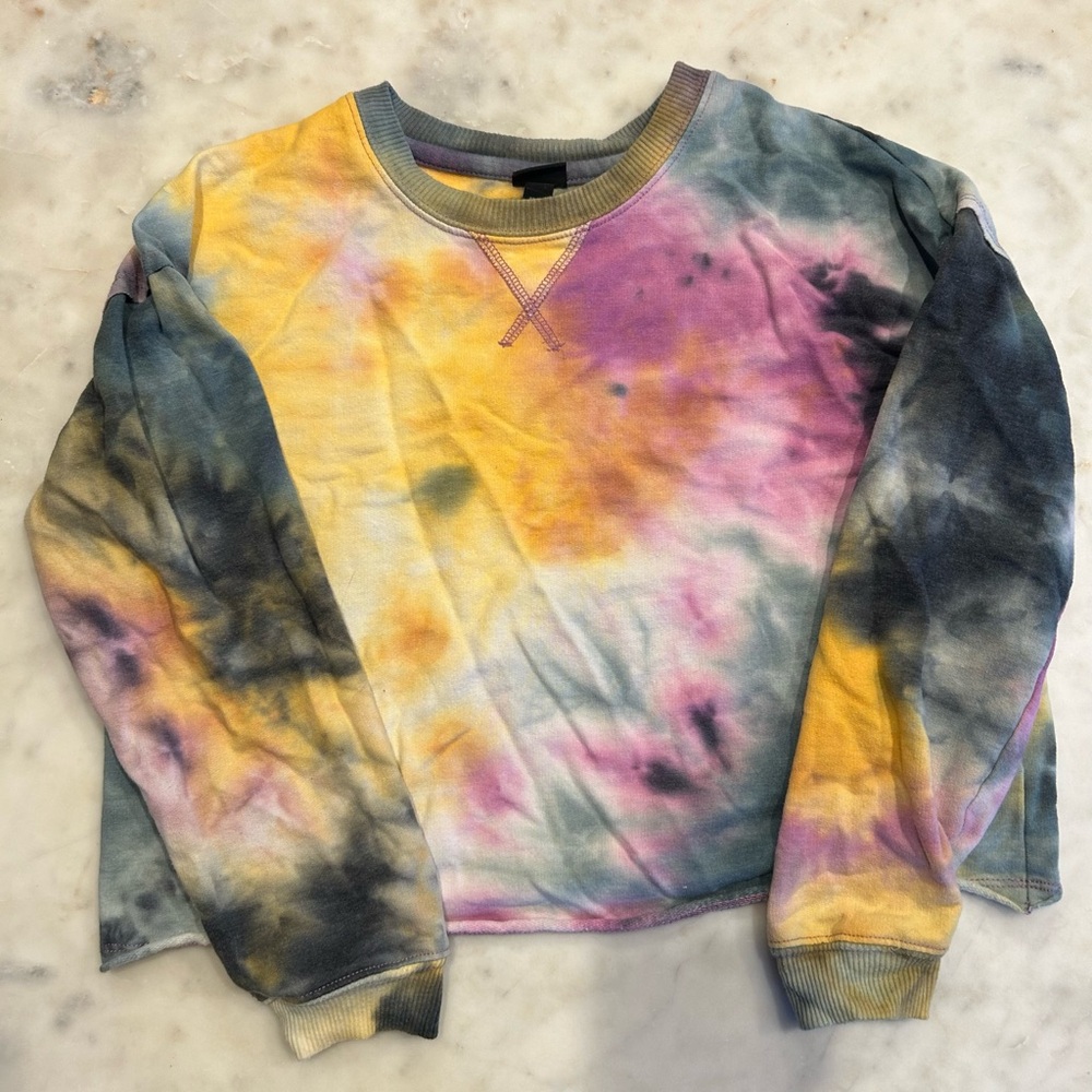 Art Class Multicolor Tie-Dye Top